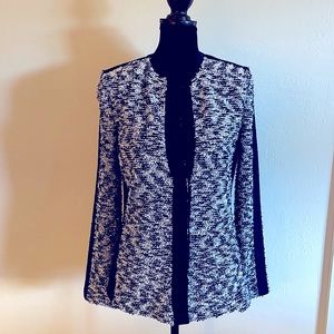 St. John Blazer eyelash knit size 2. Snap closure. Like New.